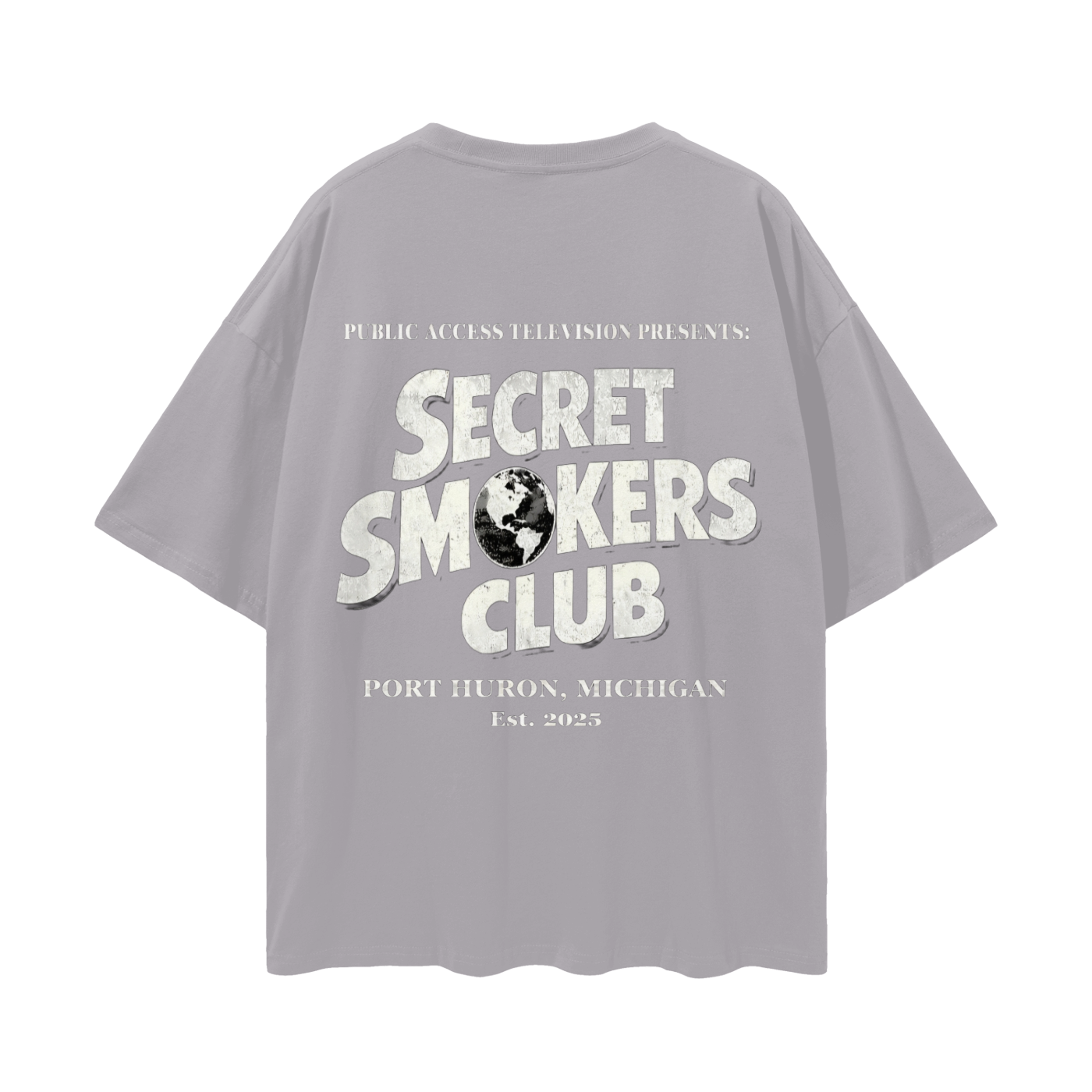 Secret smokers globe shirt