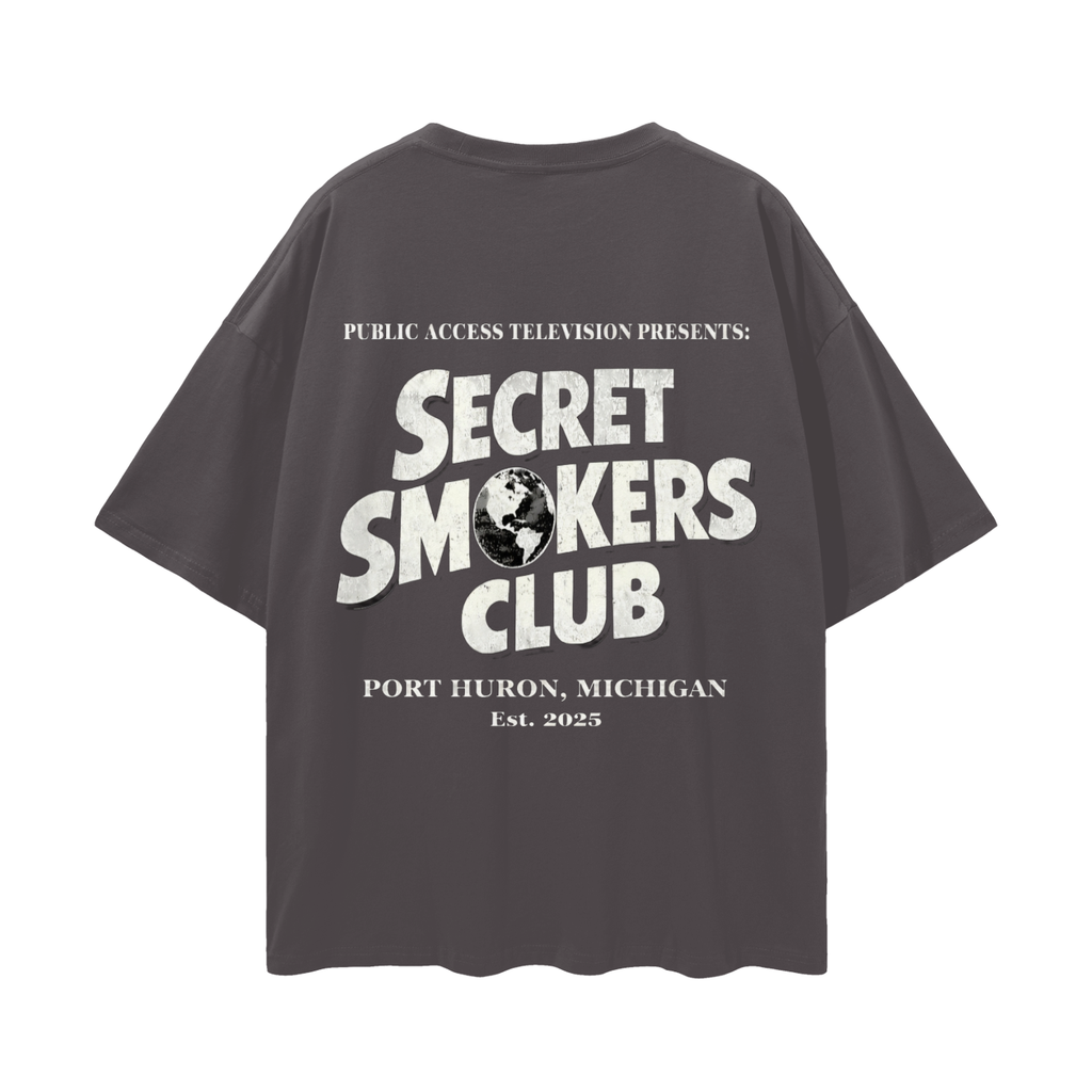 Secret smokers globe shirt