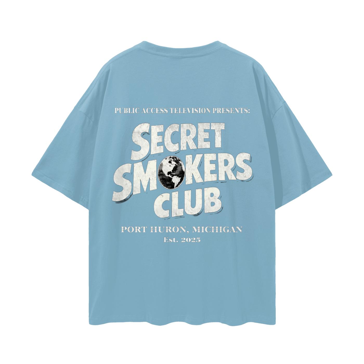 Secret smokers globe shirt