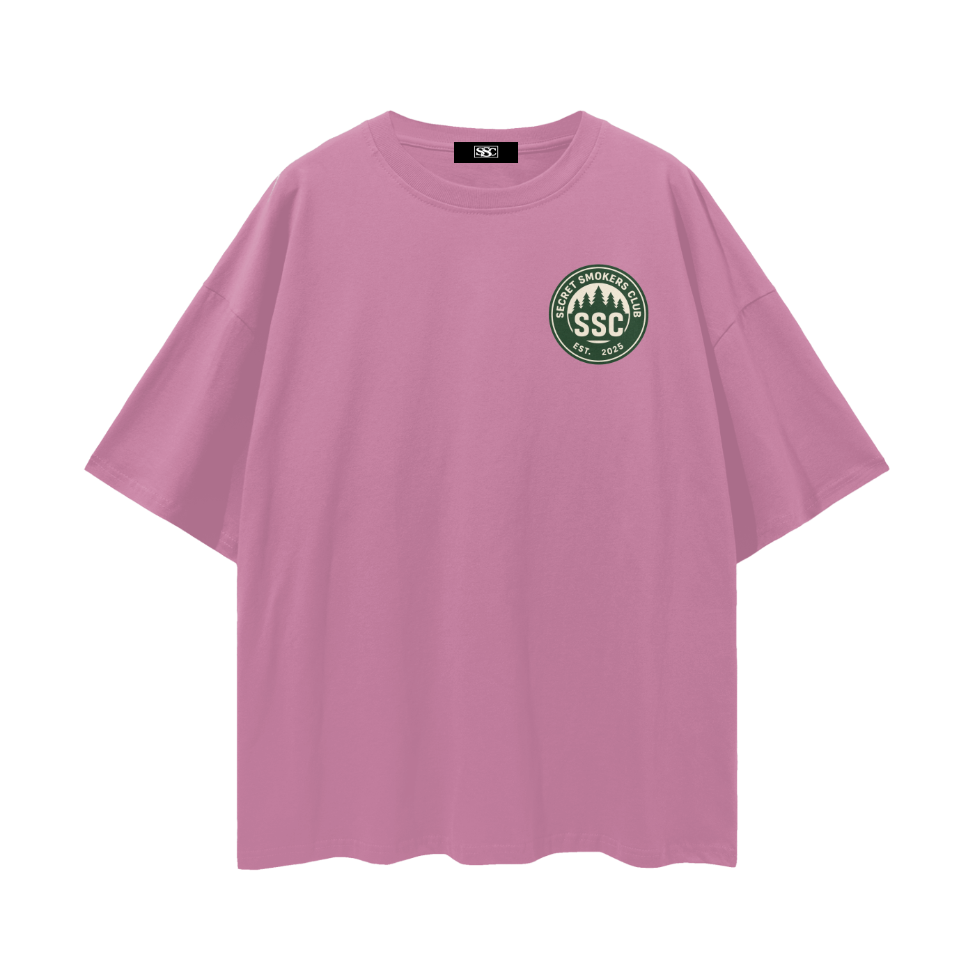 Secret smokers club logo tee