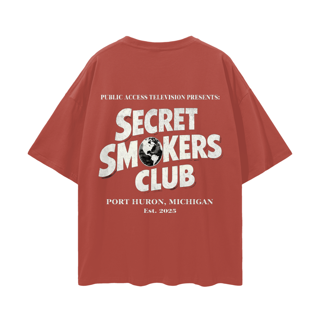 Secret smokers globe shirt