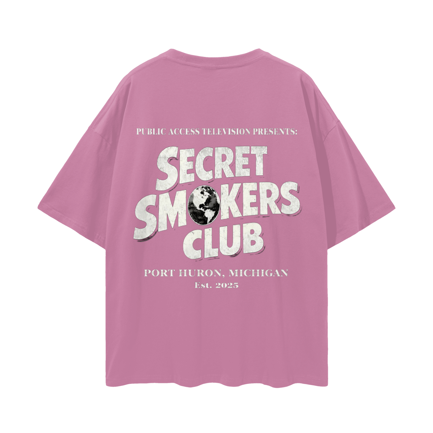 Secret smokers globe shirt