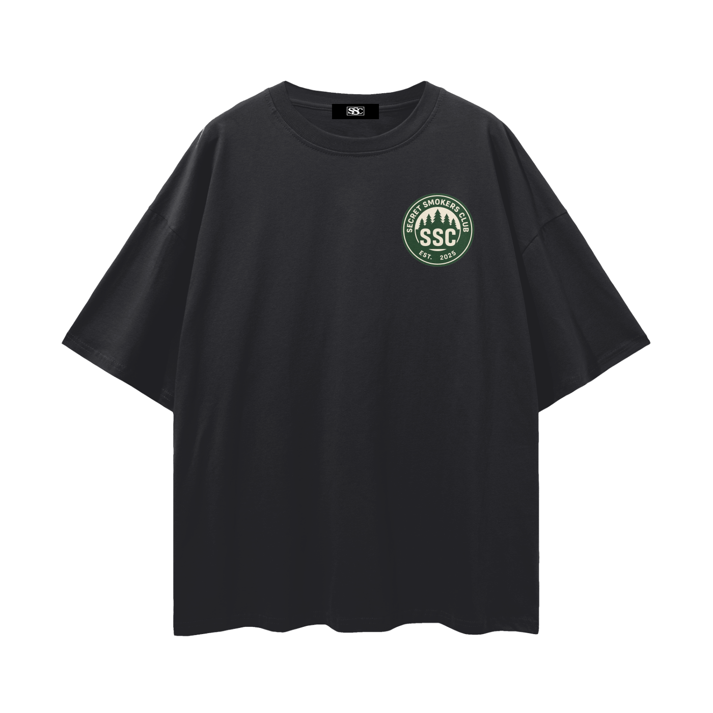 Secret smokers club logo tee