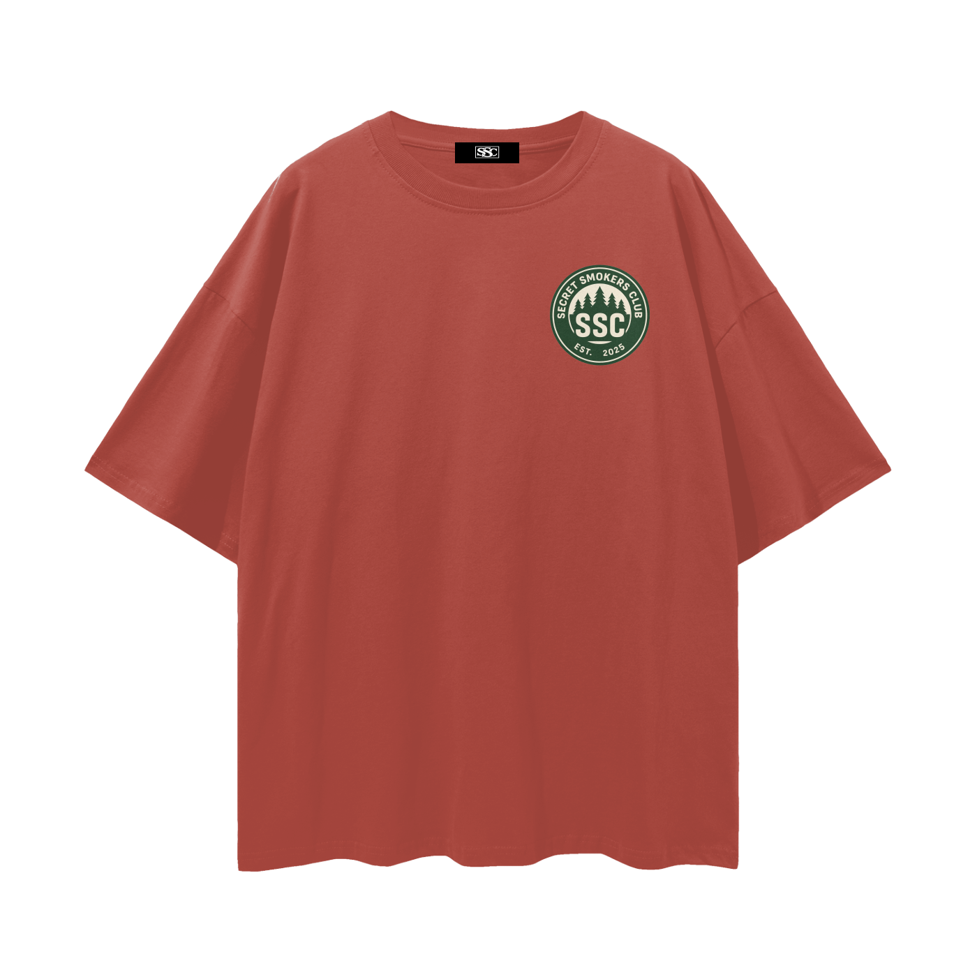 Secret smokers club logo tee