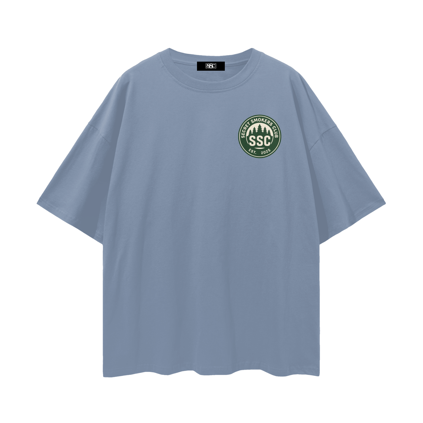 Secret smokers club logo tee