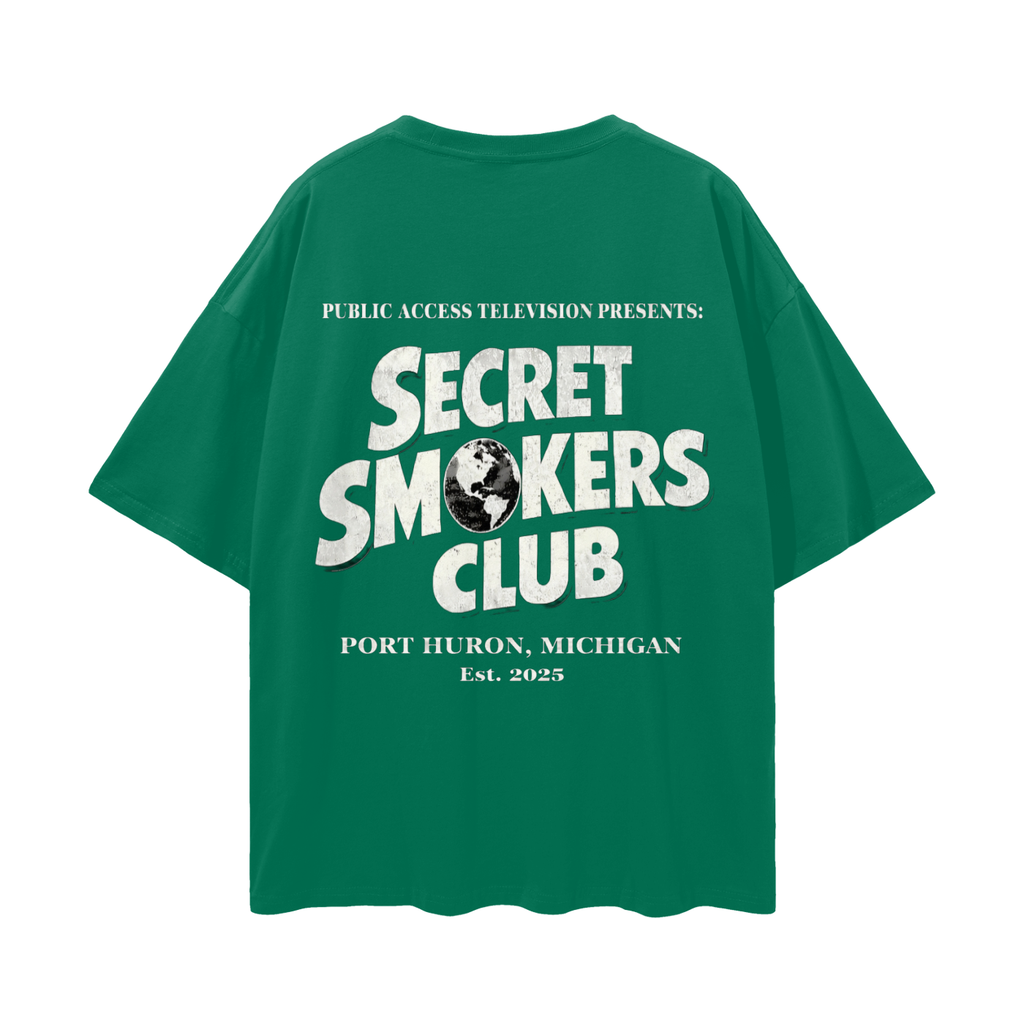 Secret smokers globe shirt
