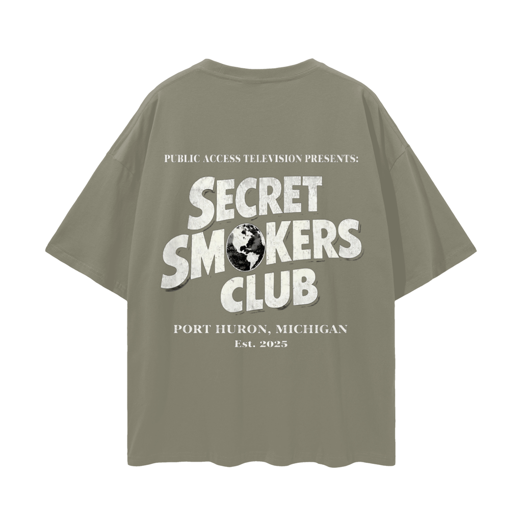 Secret smokers globe shirt