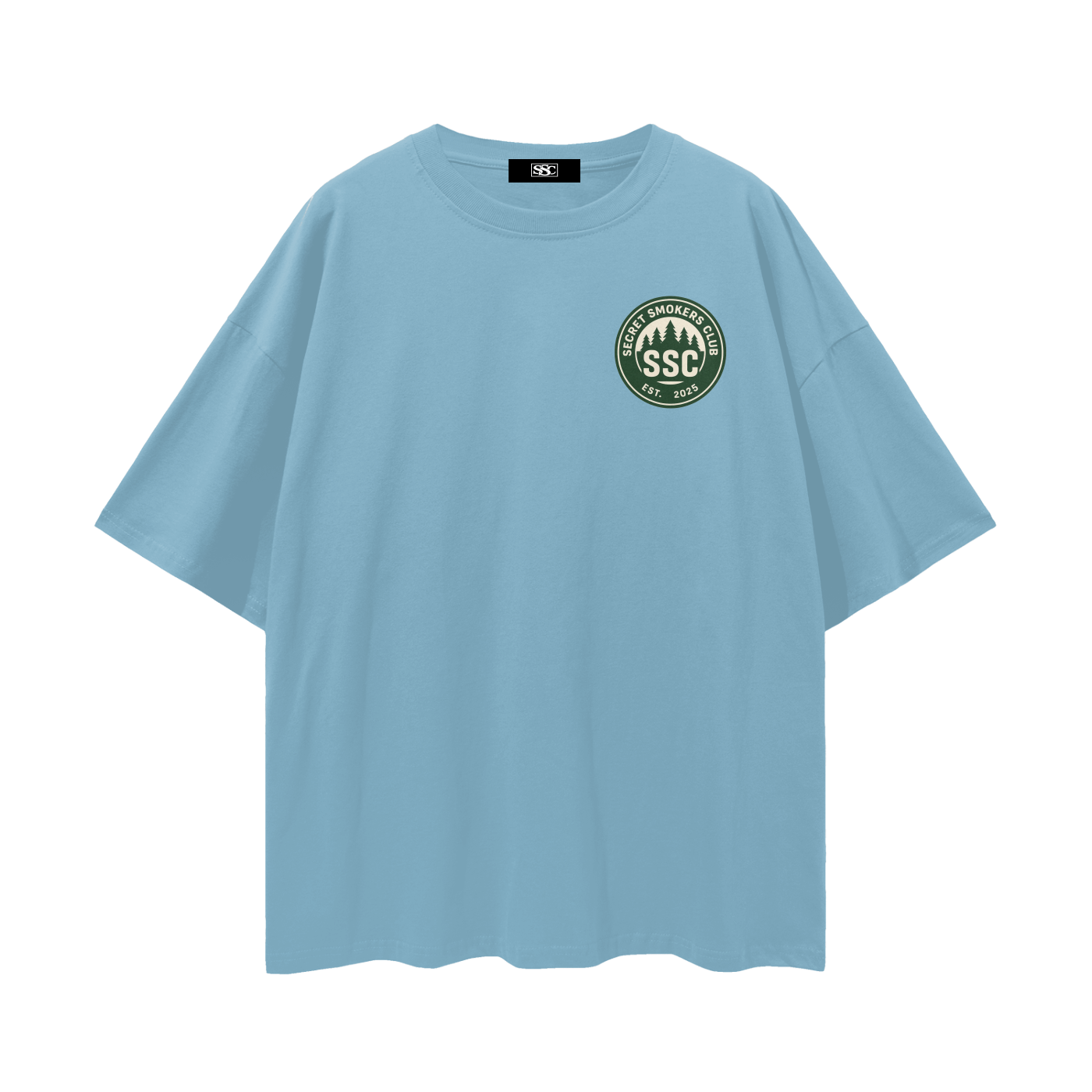 Secret smokers club logo tee