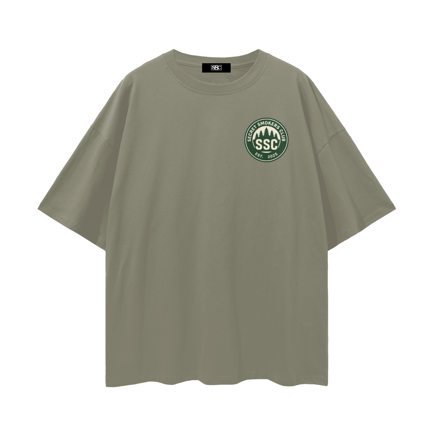 Secret smokers club logo tee