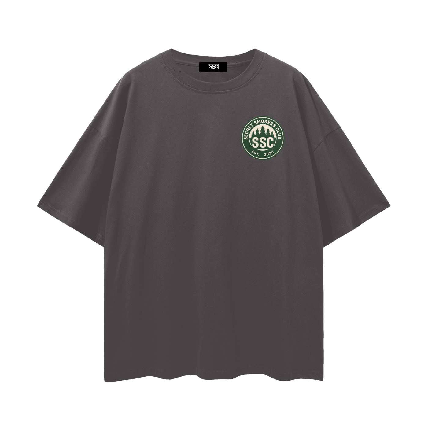 Secret smokers club logo tee